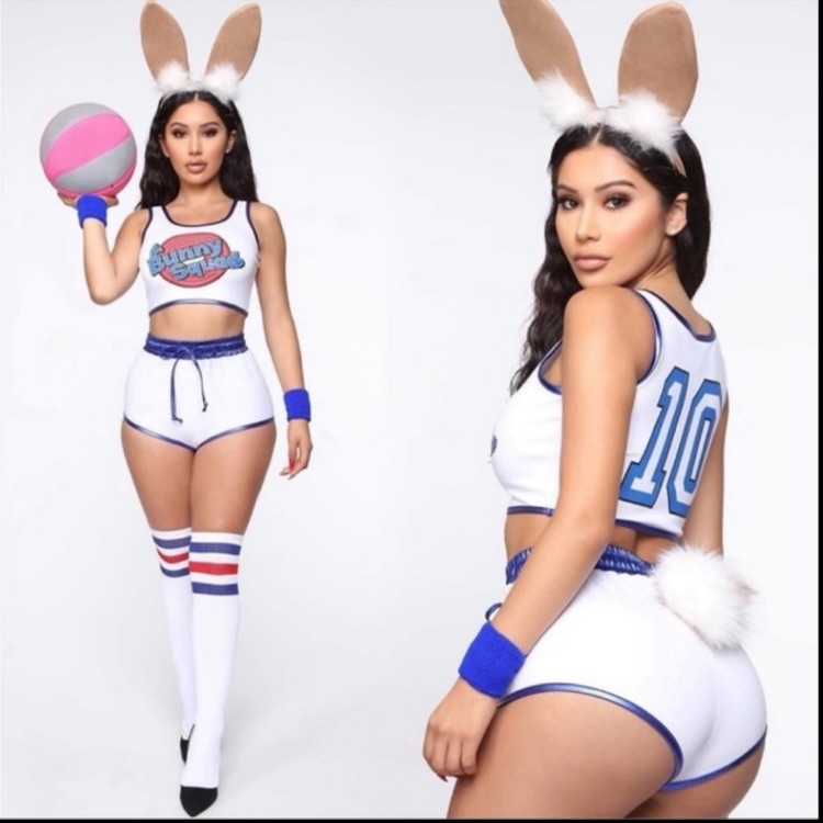 Forplay Bunny Squad Baller Adult Costume New